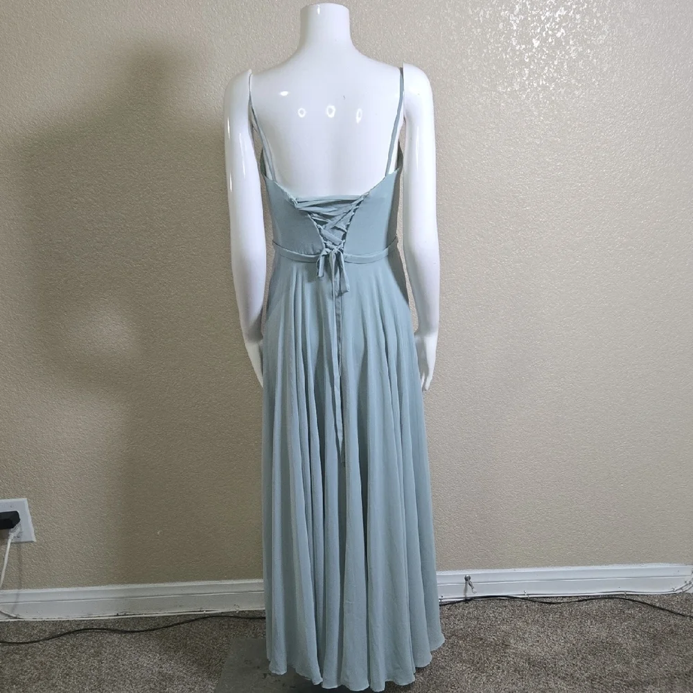 Elegant Blue Maxi Dress - Picture 5 of 7